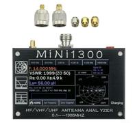 4.3 Inch LCD SWR Analyzer 0-1300MHz Metal Housing | 0-1300 MHz range, HF/VHF/UHF coverage, SWR/R/Z measurement, for TDR, high accuracy