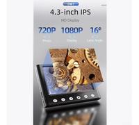 4.3 Inch Microscope 1080P Photo for video for sd Card Save 4.3 | Direct USB connection, for windows 7/8/10/11 compatible, larger display analysis, versatile use