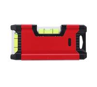 4.3 Inch Small Aluminum Alloy Level with Magnetic Double Bubble Vial for DIY Cabinet and Tile Work