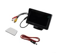 4.3 Inch TFT LCD Car Reversing Monitor with 480×365 Resolution for Rear View Camera Kit, 9-36V DC, Black