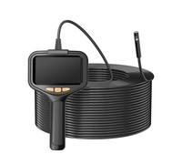 4.3‘’Industrial Endoscope Cable HD1080P 50m Rigid Split Design Hand Held Waterproof Borescope Camera Inspection Car Sewer Clearer Images More Accurate(15m,Dual 8mm)