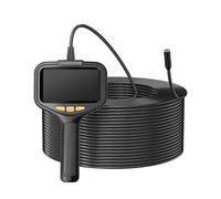 4.3‘’Industrial Endoscope Cable HD1080P 50m Rigid Split Design Hand Held Waterproof Borescope Camera Inspection Car Sewer Clearer Images More Accurate(15m,Front 8mm)