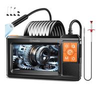 4.3" IPS Screen Industrial Borescope, Ferdiiz Endoscope Inspection Camera with Illuminator, 1080P HD Borescope, IP67 Endoscope with 1.6M Drain Hair Retractable Claw, Wall Inspection Gadgets for Men-5M
