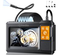 4.3" IPS Screen Industrial Borescope, Ferdiiz Endoscope Inspection Camera with Illuminator, 1080P HD Snake Camera, IP67 Pipe Drain Endoscope, 8 Adjustable LED Lights, Auto Repair Wall Inspection-5M