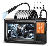 4.3" IPS Screen Industrial Borescope, Ferdiiz Endoscope Inspection Camera with Illuminator, 1080P HD Snake Camera, IP67 Pipe Drain Endoscope, 8 Adjustable LED Lights, Auto Repair Wall Inspection-5M