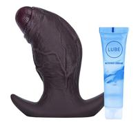 4.3" Large Butt Plug Dildo Anal Plug Sex Toyscouples for Couples Giant Wearable Butt Plug Silicone Anal Stretcher Adult Toys for Women Men Beginners Advanced Users Sex Toys for Man Butt（Black S