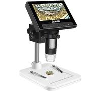 4.3'' LCD Digital Microscope, Dcorn Coin Microscope 50X-1000X Magnification Video Camera Handheld Microscope for Coin Observation/PCB Soldering, Windows Compatible, 32GB TF Card Included