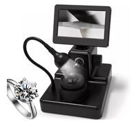 4.3" Lcd Digital Micrscope, Diamond Girdle Viewer, 50-1000x Magnification, With Led Fill Light, Accurate Identification, For Diamond Inscription Viewer