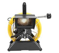 4.3” Sewer Pipe Inspection Camera, with Endoscope and Color Lcd DVR Recording, Drain Camera IP68 Waterproof with 12pcs Led Lights & 16G Memory Card for Plumbers Inspectors, Pipe Up To 98.43ft (4.3in)