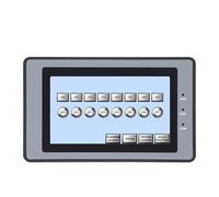 4.3" TFT LCD Touch Screen RS485/232/422 Communication DC10-30V Modbus RTU HMI for PLC(HMI COM1 COM2(232))