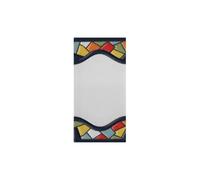 4.3' x 2.2' 11cm x 5.5cm Spanish Mosaic Hand-painted Number Tiles & Metal Frames (Space)