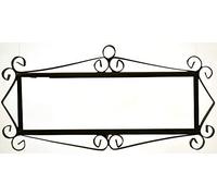 4.3' x 2.2' 11cm x 5.5cm Spanish Olive Classic Hand-Painted Number Tiles & Optional Metal Frames (Black 6 Tile Frame)