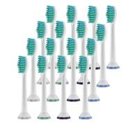 4-32pcs Brush Heads, Compatible with Philips, 1100 2100 4100 | 4300 5100 5300 6100, electric toothbrush heads for adults(16pcs)