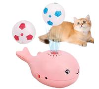 4.33 Inches ABS Football Cat Teaser Ball Balĺ Cat Toy | Floating, Interactive Physical Exercise Kitten Toy, Fun Sports Balĺ for Indoor Cats, Engagement, Comfort, Joy & Home Play
