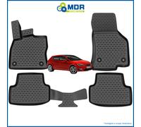 4 3D TPE Rubber Floor Mats Tray Style For SEAT Leon 2012-2019 1 Set
