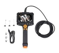4.3in Inspection Camera Dual Lens 8mm Handheld Pipe Inspection Camera Endoscope with 8 Adjustable LEDs for Car Home Repair (5m / 16.4ft)