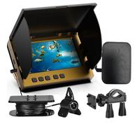4.3inch Underwater Fishing Camera,65ft Cable 220° Ultra Wide Angle 21pcs IR Lights with Night Vision,Portable Storage Bag,5000mAh Fish Finder for Ice Fishing,Lake,Boat,Kayak
