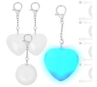 4/3Pcs Purse Glow Heart Light,Purse Light Handbag Lights,Automatic Sensor Touch Activated LED Lamp,Hanging Night Lights for Women Ladies Girlfriend Girls Mother Gifts(4Pcs)