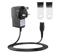 4.3V Shaver Cable Compatible with Philips One Blade Charger, A00390 Cable UK Plug Replacement for Trimmer Electric Shaver Power Supply Cord QP2520 QP2620 MG5730 MG5720 MG3722 MG3730 BT3206 BT3208