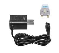 4.3V Wall Plug A00390 Charger AC Power Charging Cable Adapter Compatible with PHILIPS Norelco OneBlade QP2520 QP2521 QP2523(US Charger w UK Plug)