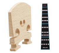 4/4 3/4 1/2 1/4 1/8 Size Violin Accessories Set Violin Fingerboard Sticker Violin Bridge Beginner (Color : 4-4)