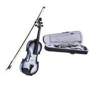 4/4 3/4 1/2 1/4 1/8 Size Violin Student Violin Fingerboard Pegs Chin Rest Tailpiece For Beginners Violin Bow(Size:3/4)