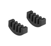 4/4 3/4 1/2 1/4 1/8 Violin Shoulder Rest Collapsible Feet Violin Practice Mute Fiddle Parts (Color : 2PCS Violin Mute BK)