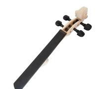 4/4 3/4 1/2 1/4 Violin Neck Maple Wood Head Ebony Fingerboard Fiddle Head Repair Luthier Tool(Color:1-4 full set)