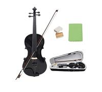 4/4 3/4 1/2 1/8 Durable Acoustic Violin Black Fiddle For Violin Beginner With Case Bow (Color : 1/8)