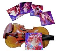 4/4 & 3/4 Universal Violin Strings Set | Medium Gauge Premium Synthetic Core, Silver Wound D & G, Aluminum Wound A, Rich Sound, Soft Feel, Concert-Tested, Power & Projection (Nylon Upgrade)