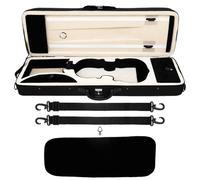 4/4 3/4 Violin Case Storage Box Portable Black Foam Oxford Cloth Square Violin Box with Hygrometer Violin Parts & Accessories