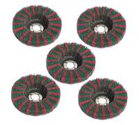 4"/4.5"/5"/100-125mm Nylon Fiber Flap Polishing Wheel Disc for Angle Grinder for Wood Metal Buffing(5pc grit 240,125x22mm)