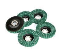 4"/4.5"/5"/100-125mm Nylon Fiber Flap Polishing Wheel Disc for Angle Grinder for Wood Metal Buffing(5pc grit 120,100x16mm)