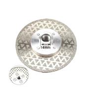 4/4.5/5/6/9 Inch Double Sided Diamond Electroplated Cutting Disc M14 Vacuum Brazed Wheel Saw Blade for Sharpener wanglan(100mm)
