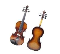 4/4 5 Strings Violin Dark Brown Flame Maple Top Selected Ebony Accessories