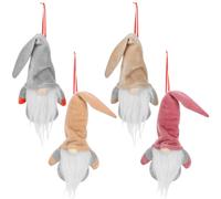(4) 4, 8 Christmas Tree Hanging Gnome Xmas Gonk Decoration Faceless Festive Ornament