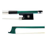 4/4 Carbon Fiber Violin Bow Ebony Frog Mongolia Horsehair Music Lover Professional Performance(Green)