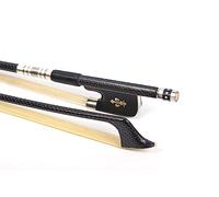 4/4 Cello bow silver metal wire Braided Carbon Fiber stick Ebony frog Natural Bow Hair Exquisite pattern inlay