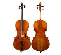 4/4 Cello,Handmade Solid Wood Cello Spruce Wood Top Maple Back for High-End Performance-Grade Professional Stage (Color : B)