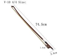 4/4 Classical Violin Bow Full Size Student Violin Bow Balanced Real Mongolian Horsehair Suitable for Professional Players Beginners Electric Guitar Instrument Pickups(4-4)