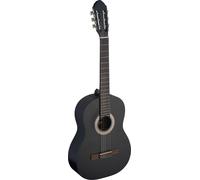 Stagg 4/4 Full Size Classical Spanish Nylon String Guitar, Matt Black Finish
