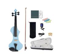 4/4 Electric Mute Violin Set Solidwood Body W/Nylon Protect Bag Carring Case Bow Tuner Strings