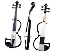 4/4 Electric Violin Fiddle Student Solid Violin Starter Kit With Case Bow Audio Cable Strings Silent Beginner Violin SET