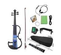 4/4 Electric Violin Maple Body Electric Mute Violin With Bow Case Headphone Cable Shoulder Rest Parts Accessories