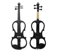 4/4 Electric Violin Maple Body Electric Mute Violin With Bow Case Headphone Connection Cable Aluminium Alloy Accessories