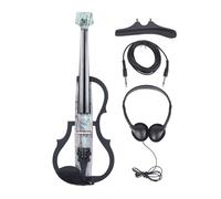 4/4 Electric Violin, Professional Silent Electric Violin Carbon Fiber and ABS 4/4 Full Size Electric Fiddle with Pickup for Adult Teenagers (Type 1)