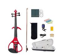 4/4 Electric Violin Set W/Brazilwood Bow Maple Bridge Tuner Nylon Protect Bag Violin Case Audio Cable Student Violin