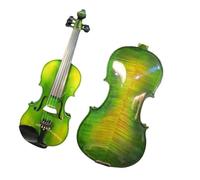 4/4 Electric Violin Solid Wood Beautiful Green Colors 5 Strings 4/4 Electric Violin +Acoustic Violin Violin for Beginners
