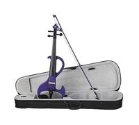 4/4 Electroacoustic Violin Set For Adults Beginners To Play Stringed Instruments Electronic Violin (Color : Purple)