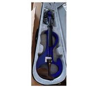 4/4 Electroacoustic Violin Set For Adults Beginners To Play Stringed Instruments Electronic Violin (Color : Navy blue)